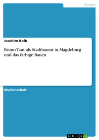 Bruno Taut als Stadtbaurat in Magdeburg und das farbige Bauen - Joachim Kolb - E-Book