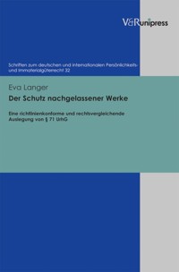 Der Schutz nachgelassener Werke - Eva Langer - E-Book
