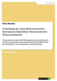 Vorstellung des umweltökonomischen Instruments Handelbare Emissionsrechte (Emissionshandel) - Felix Reutter - E-Book
