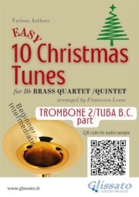 Trombone 2 / Tuba b.c part of "10 Easy Christmas Tunes" for Brass Quartet/Quintet - Christmas Carols - E-Book