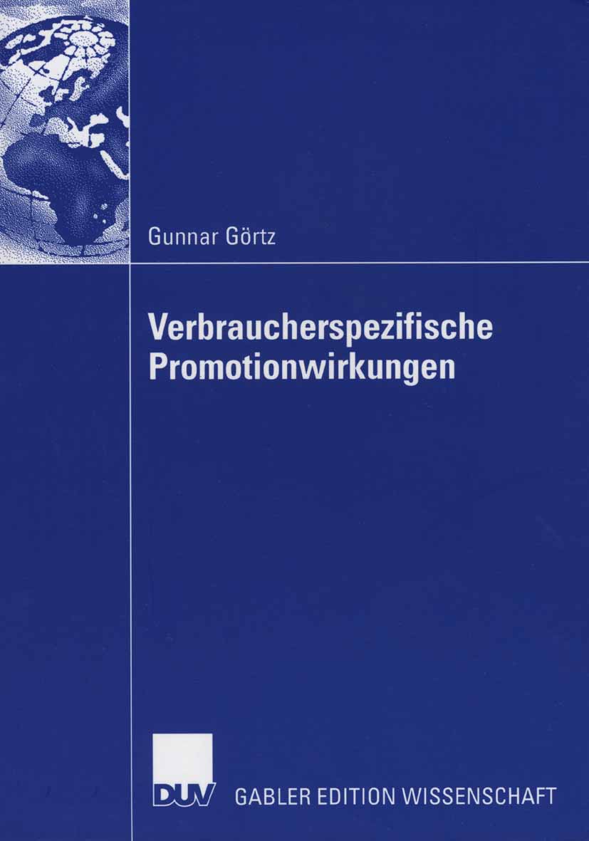 Verbraucherspezifische Promotionwirkungen - Gunnar Görtz - E-Book