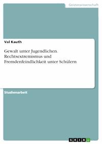 Gewalt unter Jugendlichen. Rechtsextremismus und Fremdenfeindlichkeit unter Schülern - Val Kauth - E-Book