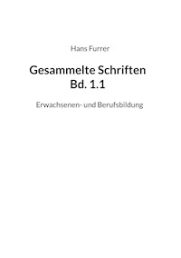 Gesammelte Schriften Bd. 1.1 - Hans Furrer - E-Book