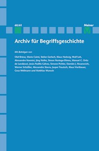 Archiv für Begriffsgeschichte. Band 60/61 - - E-Book