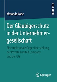 Der Gläubigerschutz in der Unternehmergesellschaft - Matondo Cobe - E-Book