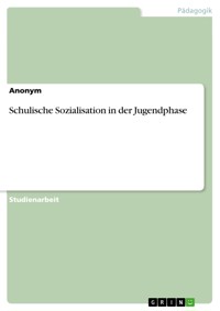 Schulische Sozialisation in der Jugendphase -  - E-Book