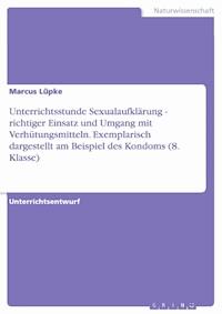 Unterrichtsstunde Sexualaufklärung - richtiger Einsatz und Umgang mit Verhütungsmitteln. Exemplarisch dargestellt am Beispiel des Kondoms (8. Klasse) - Marcus Lüpke - E-Book