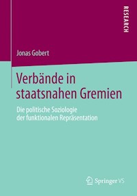 Verbände in staatsnahen Gremien - Jonas Gobert - E-Book