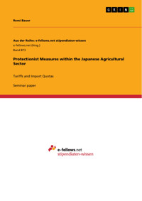 Protectionist Measures within the Japanese Agricultural Sector - Remi Bauer - E-Book