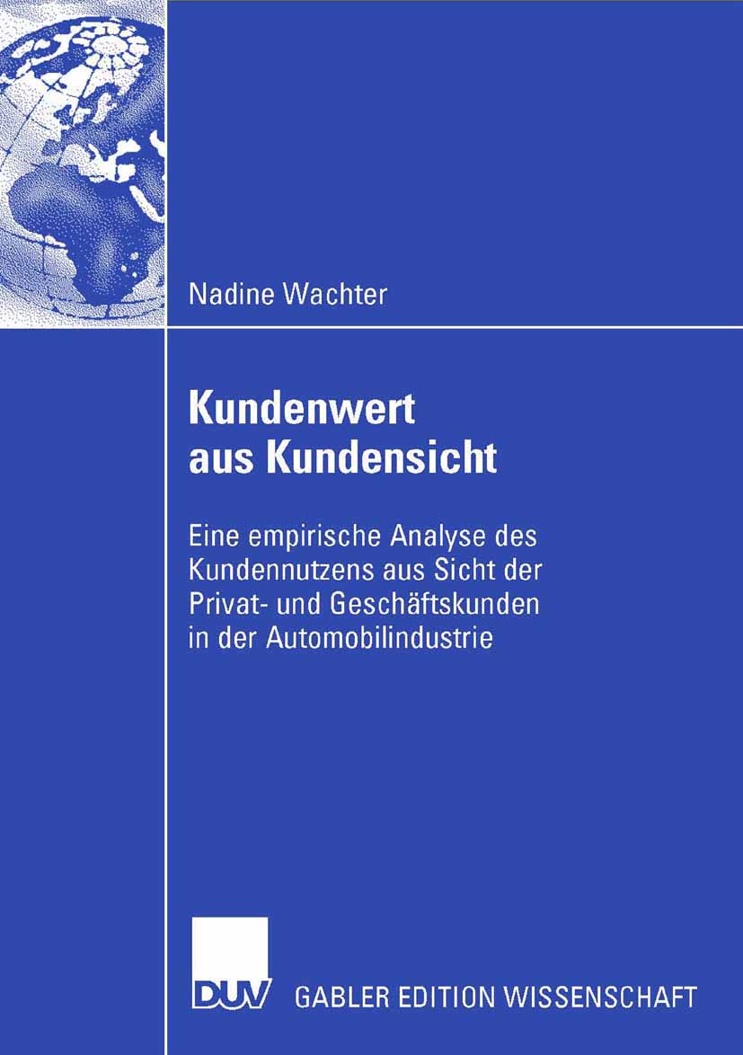 Kundenwert aus Kundensicht - Nadine Wachter - E-Book