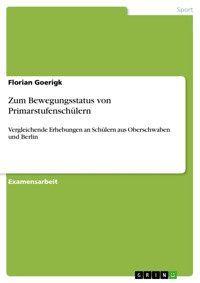Zum Bewegungsstatus von Primarstufenschülern - Florian Goerigk - E-Book