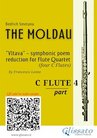 C Flute 4 part of "The Moldau" for Flute Quartet - Bedrich Smetana - E-Book