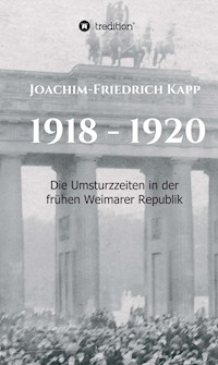 1918 - 1920 - Joachim-Friedrich Kapp - E-Book