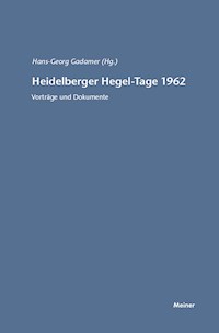 Heidelberger Hegel-Tage 1962 -  - E-Book