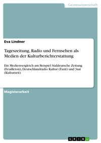 Tageszeitung, Radio und Fernsehen als Medien der Kulturberichterstattung - Eva Lindner - E-Book