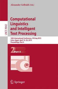 Computational Linguistics and Intelligent Text Processing -  - E-Book