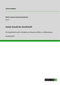 Soziale Gewalt der Gesellschaft - Andreas Wildner - E-Book