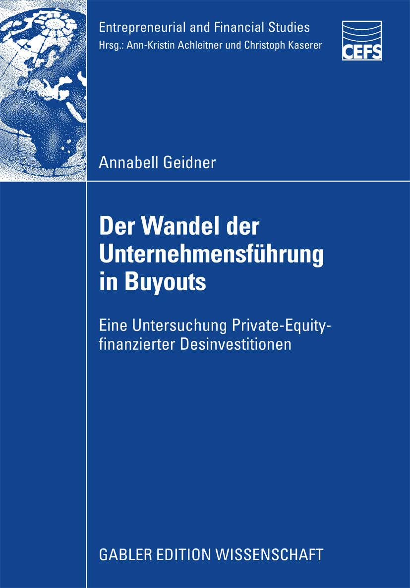 Der Wandel der Unternehmensführung in Buyouts - Annabell Geidner - E-Book