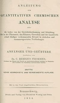 Anleitung zur quantitativen chemischen Analyse - Fresenius, C. Remigius - kostenlos E-Book