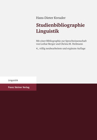 Studienbibliographie Linguistik - Hans-Dieter Kreuder - E-Book
