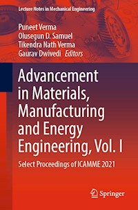 Advancement in Materials, Manufacturing and Energy Engineering, Vol. I -  - E-Book