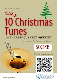 Brass Quartet/Quintet score of  "10 Easy Christmas Tunes" - Christmas Carols - E-Book