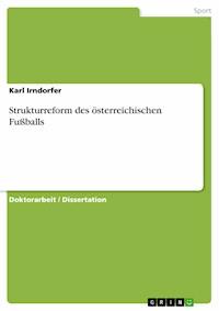 Strukturreform des österreichischen Fußballs - Karl Irndorfer - E-Book