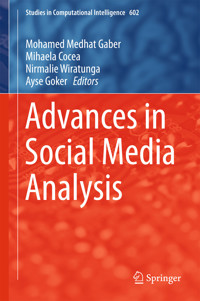 Advances in Social Media Analysis -  - E-Book