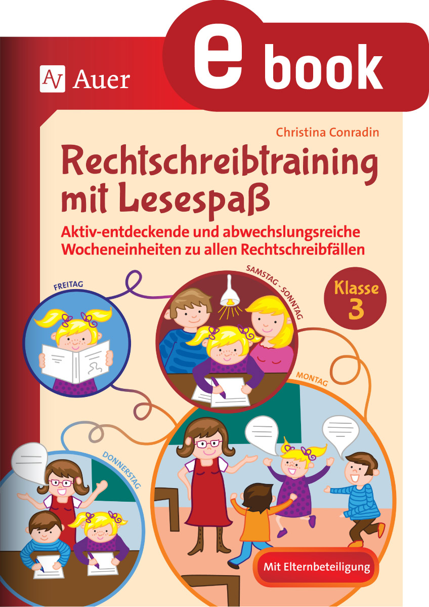Rechtschreibtraining mit Lesespaß - Klasse 3 - Christina Conradin - E-Book