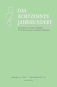 Das achtzehnte Jahrhundert 45/1 -  - E-Book