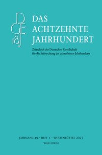 Das achtzehnte Jahrhundert 49/1 -  - E-Book
