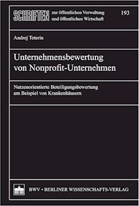 Unternehmensbewertung von Nonprofit-Unternehmen - Andrej Teterin - E-Book