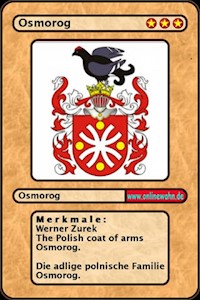 The Polish coat of arms Osmorog. Die adlige polnische Familie Osmorog. - Werner Zurek - E-Book