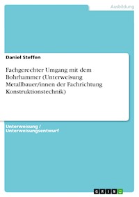 Fachgerechter Umgang mit dem Bohrhammer (Unterweisung Metallbauer/innen der Fachrichtung Konstruktionstechnik) - Daniel Steffen - E-Book