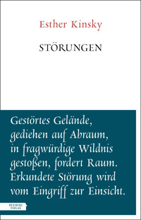 Störungen - Esther Kinsky - E-Book