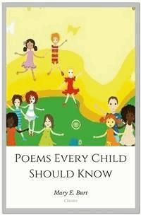 Poems Every Child Should Know - Mary E. Burt - E-Book