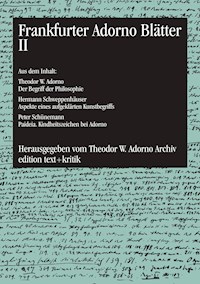 Frankfurter Adorno Blätter II - - E-Book