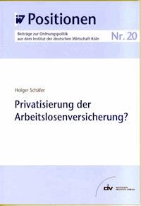 Privatisierung der Arbeitslosenversicherung? - Holger Schäfer - E-Book