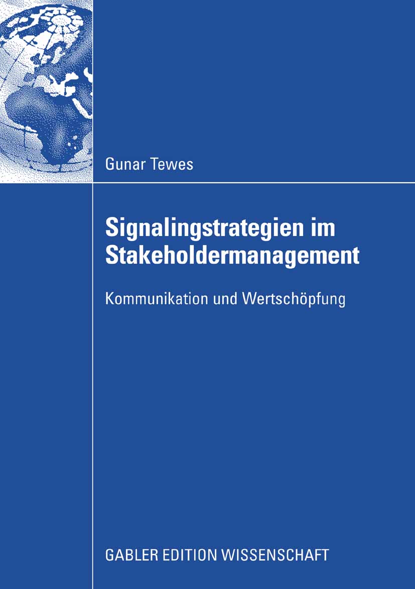 Signalingstrategien im Stakeholdermanagement - Gunar Tewes - E-Book