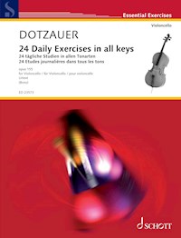 24 Daily Exercises in all keys - Justus Johann Friedrich Dotzauer - E-Book