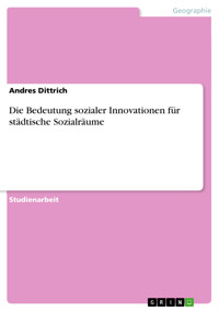 Die Bedeutung sozialer Innovationen für städtische Sozialräume - Andres Dittrich - E-Book