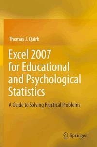 Excel 2007 for Educational and Psychological Statistics - Thomas J Quirk - E-Book