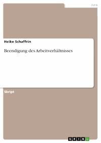 Beendigung des Arbeitverhältnisses - Heike Schaffrin - E-Book