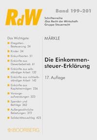 Die Einkommensteuer-Erklärung - Rudi W. Märkle - E-Book