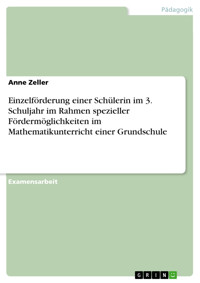 Einzelförderung einer Schülerin im 3. Schuljahr im Rahmen spezieller Fördermöglichkeiten im Mathematikunterricht einer Grundschule - Anne Zeller - E-Book