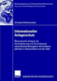 Informationeller Anlegerschutz - Christina Reifschneider - E-Book