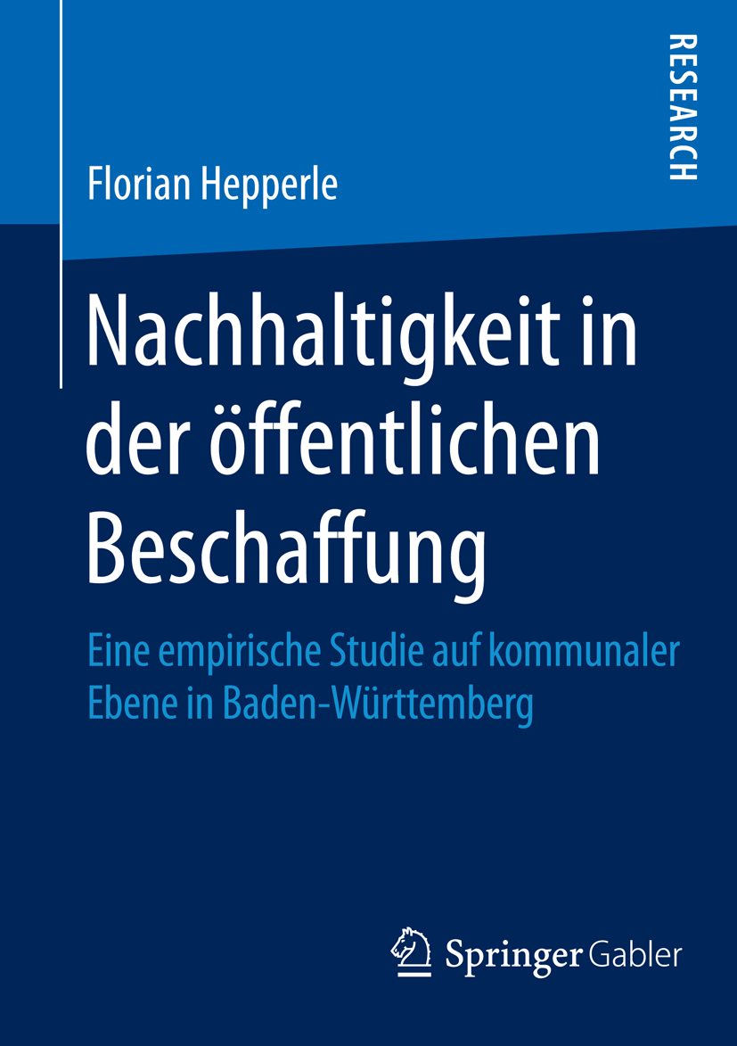 Nachhaltigkeit in der öffentlichen Beschaffung - Florian Hepperle - E-Book
