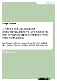 Methodik und Didaktik in der Heilpädagogik. Inklusive Schuldidaktik mit dem Förderschwerpunkt emotionale und soziale Entwicklung - Sonja Jelineck - E-Book
