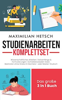 Studienarbeiten Komplettset – Das große 3 in 1 Buch - Maximilian Hetsch - E-Book