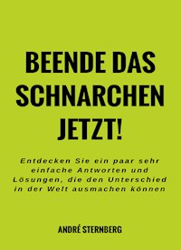 Beende das Schnarchen jetzt! - Andre Sternberg - E-Book